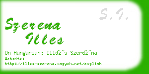 szerena illes business card
